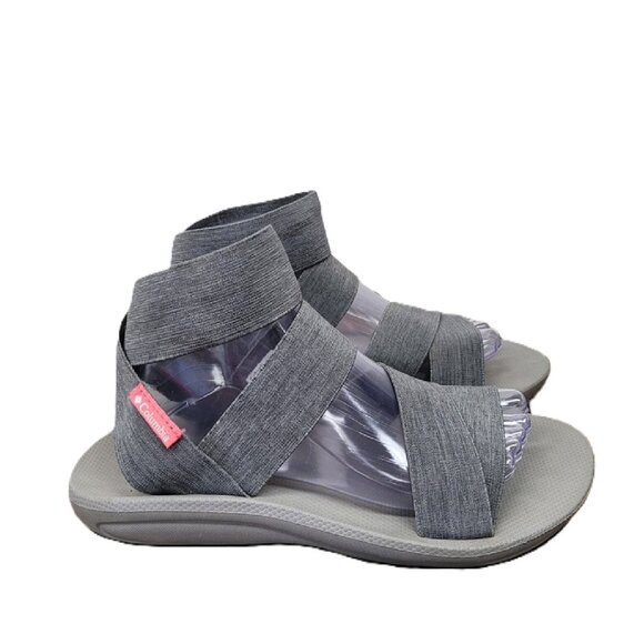 Columbia Barraca Stretch Ankle Strap Outdoor Sandals Women's 10 Grey - Picture 1 of 6